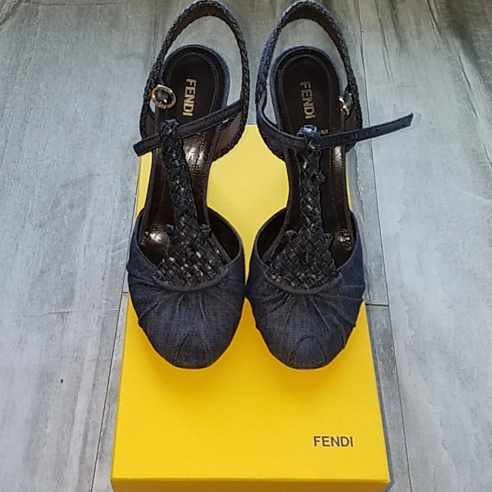 Fendi T-Strap Sandals - Picture 1 of 13